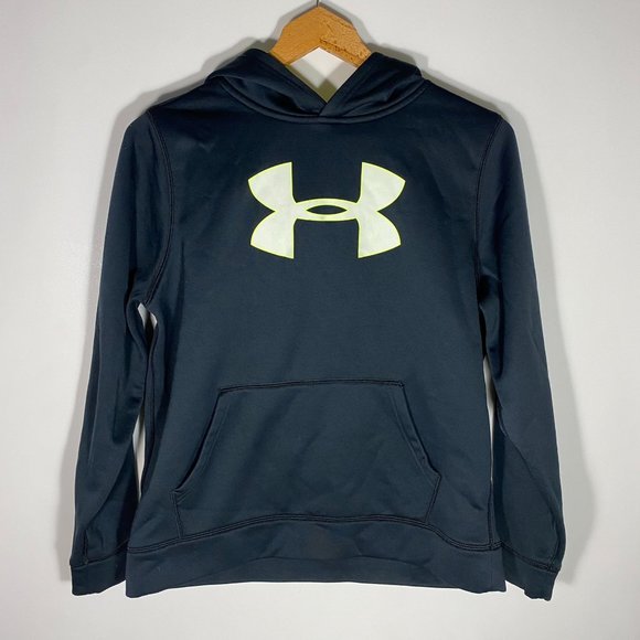 Under Armour Youth Sweater Loose Fit Storm Hoodie Black Sz XL - Picture 1 of 11